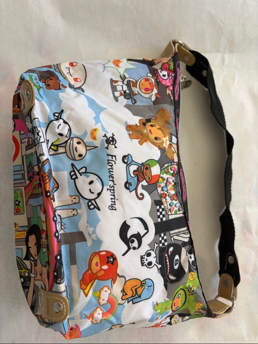 Pro sports Multicolor Tokidoki Print Shoulder Bag - Black Strap - Picture 2 of 5